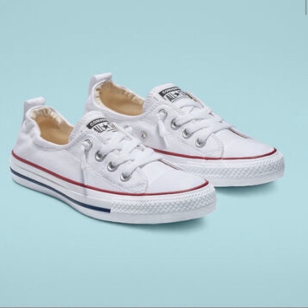 🤍White Converse Chuck Taylor All Star slip on sneakers🤍